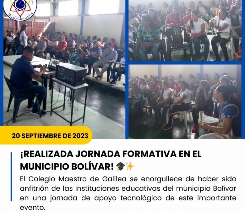 ¡Realizada jornada formativa en el Municipio Bolívar! 🎓✨